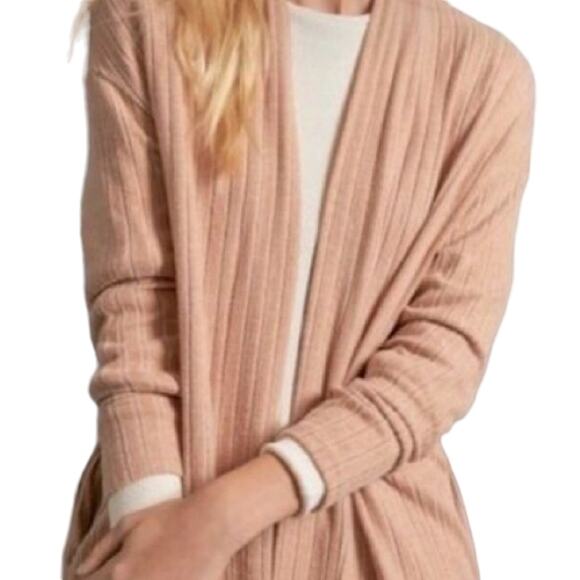 Anthropologie Eri + Ali Montana Ribbed Cardigan with Pockets Size Large - Picture 1 of 6